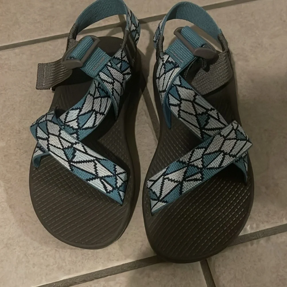 Chaco Blue and Gray Sandals size 7 - Picture 3 of 5